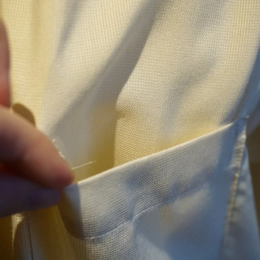 💚 VINTAGE VAN HEUSEN Pale Yellow Long Sleeve Button Down (M)